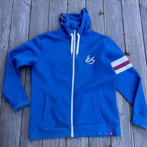 es Royal Blue Hoodie Zip Sweatshirt